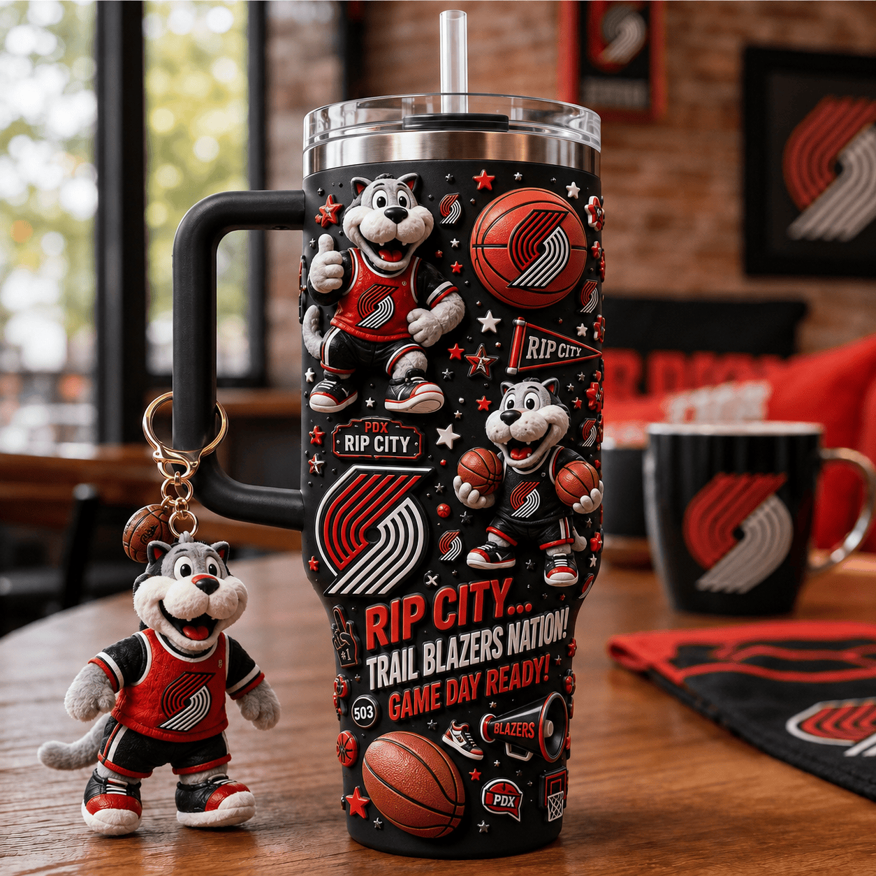 PTBZ 40oz Tumbler With Handle DNBN